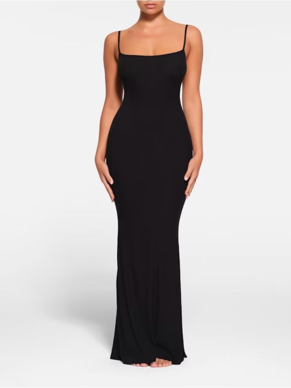 Skims Soft Lounge Petite Long Slip Dress XS Bodycon Midi
